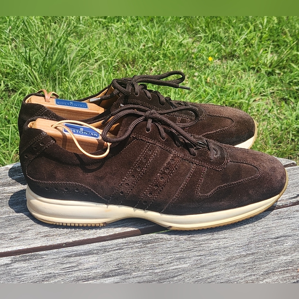 Canali Brown Suede Sneakers Casual Athletic Shoes 43